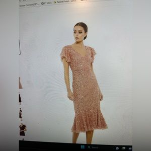 Mac Duggal sequined dress NWT size 14